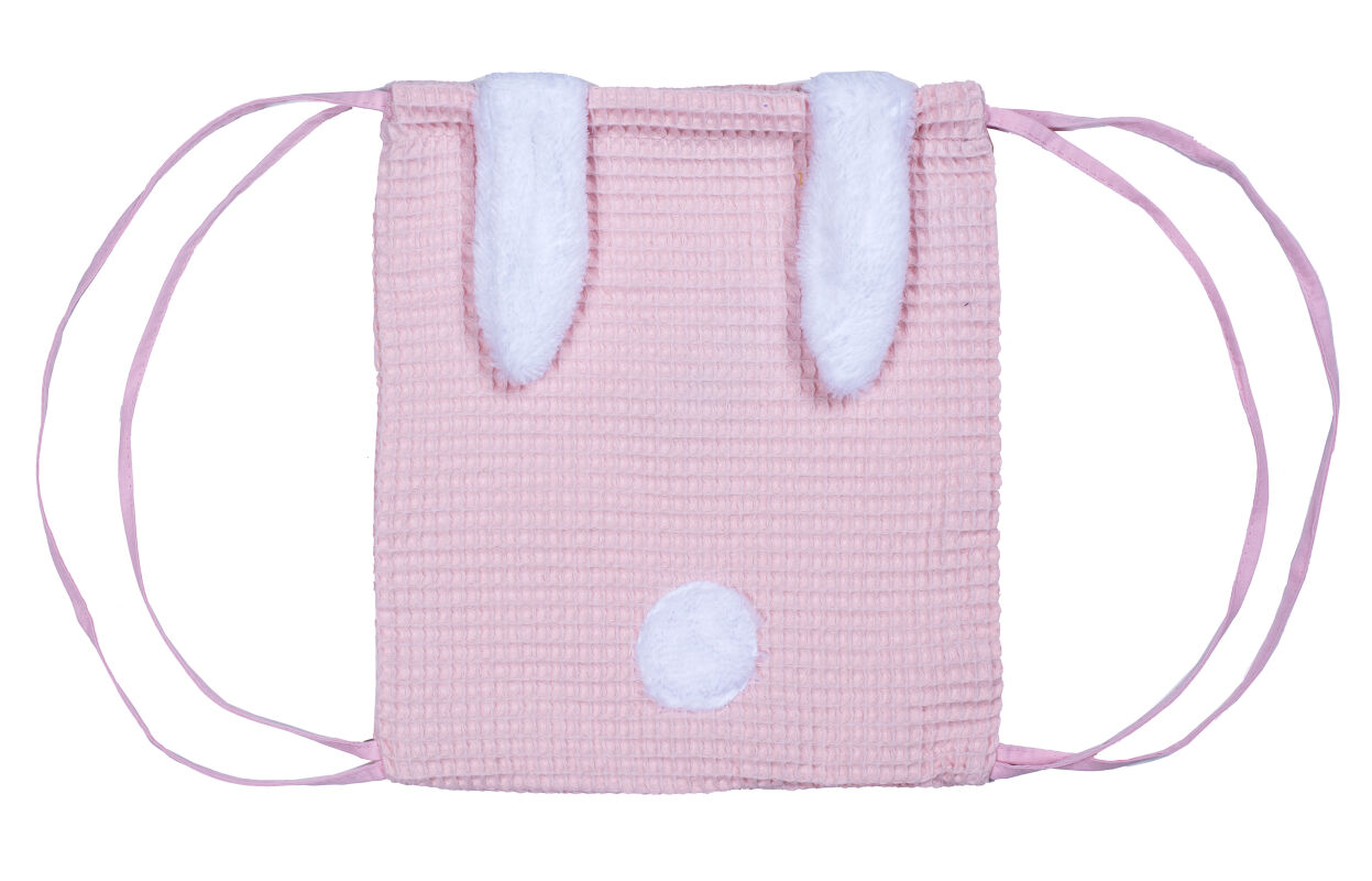 Bbco - sac à dos lapin - rose blanc 